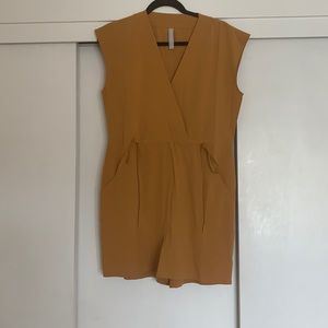 Athleta Mustard Yellow Romper